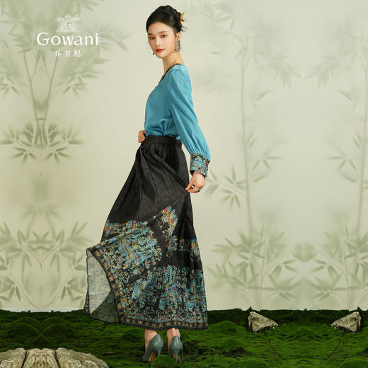 乔万尼重磅提花马面裙新中式设计高级感EM2D910 商品图2