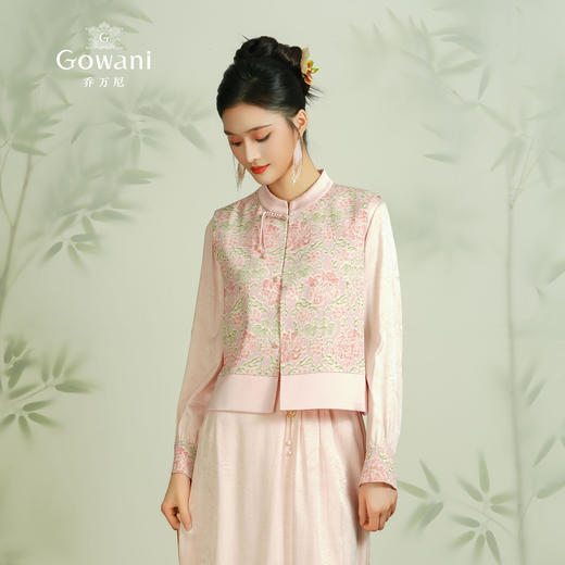 乔万尼马甲重磅国风设计高级感鎏金烫花新中式EM2H725 商品图3