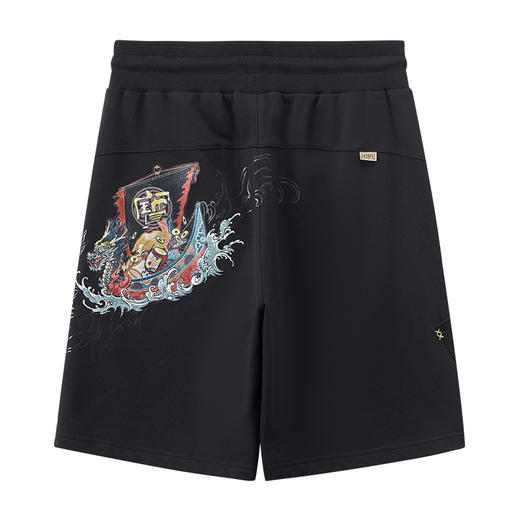 ONIARAI/鬼洗25春夏新品泥棒蓝宝船绘绣花针织短裤男式 N540170 商品图4