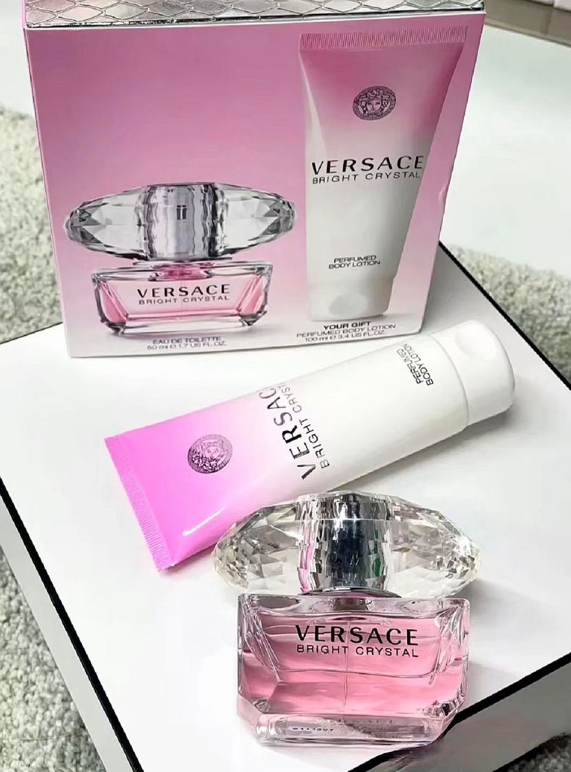 范思哲晶钻香水加身体乳套盒50ml加100ml身体乳 不退不换