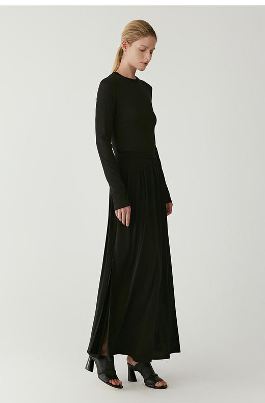 【高品质私服】【IC真丝针织布长款半身裙】手感垂坠  强捻纱线  飘逸浪漫G1234-CC【无标出货 介意慎拍】 商品图9