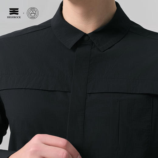 天石鹅铠甲2025春夏男款长袖衬衣休闲透气舒适通勤商旅徒步G660 商品图2