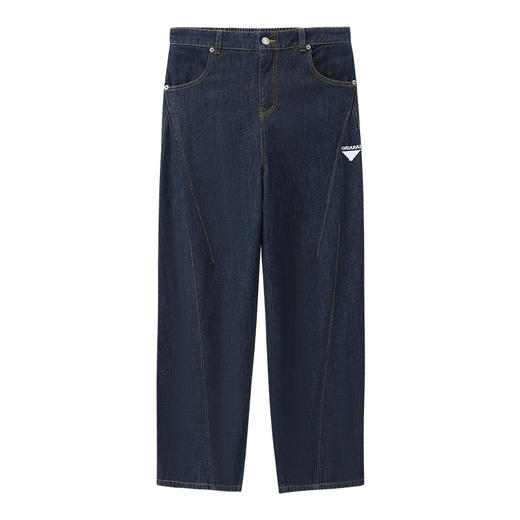 ONIARAI/鬼洗25春夏新品茶文化龙井美式弯刀牛仔长裤男式 25B5405 商品图3