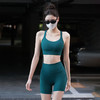 beemen无T线夏季瑜伽短裤女高腰收腹裤双面磨毛紧身弹力运动健身三分裤 商品缩略图3