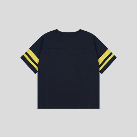 GOODBAI athletic GB logo撞色印花V领拼接宽松短袖T恤 商品图4