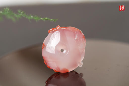 【好运锦鲤】南红冰飘平安扣吊坠，配精美挂绳 商品图2