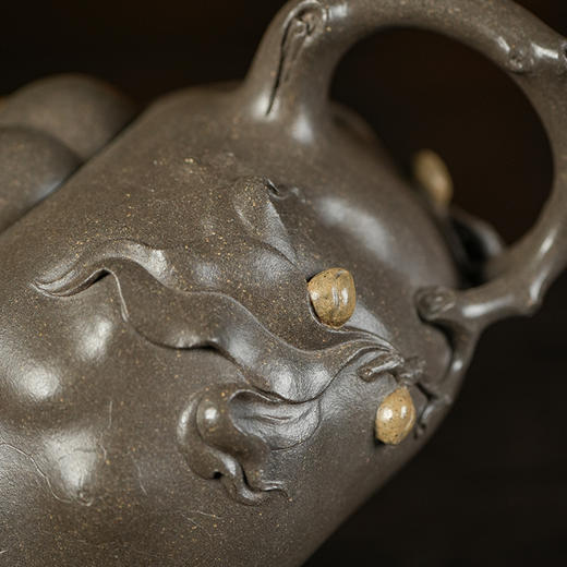 龙德堂陶艺 徐飞制《瑶池仙果》原矿青段 400cc 库存请咨询客服 商品图4