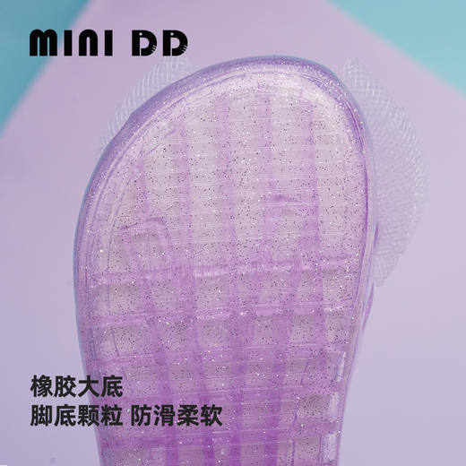 MINIDD童鞋轻便可爱女童鞋网纱蝴蝶公主鞋夏日透气沙滩鞋MNDD24-21 商品图3