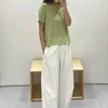 洛诗琳20938夏季新款80支兰精莫代尔纯色百搭圆领显瘦T恤24094 商品缩略图2