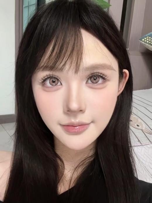 【中直径半年抛】LOVEIIKIRA-薄雾玫瑰 棕-14.2mm【半年抛 0-1000度 含有525/575】 商品图7