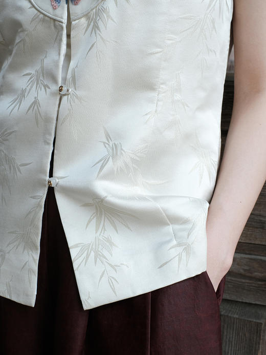 盛唐牡丹| 手工刺绣如意对襟上衣 商品图4