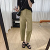抗皱工装裤女夏季薄款宽松九分休闲裤2025新款裤子显瘦萝卜哈伦裤 商品缩略图1