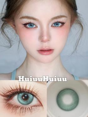 【中直径半年抛】LOVEIIKIRA-青莲雨梦 绿-14.2mm【半年抛 0-1000度 含有525/575】