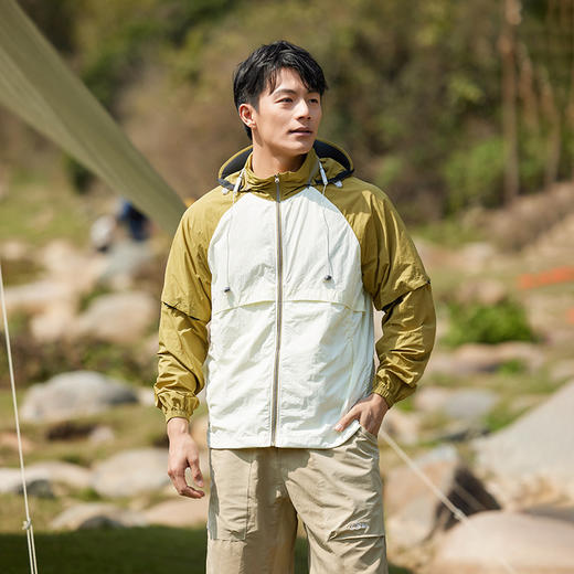 雀说山系冰感防晒衣男女同款UPF50+防紫外线防水可拆卸袖子情侣防晒服AL94555 商品图2