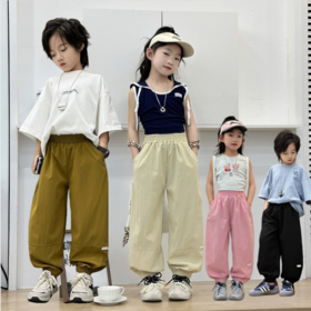 🌈行走的小蚊帐【梵贝星-男女童防蚊速干锦棉皱裤】🦟🚗买1送1‼️手慢无 💰49.9起🉐2条 夏季高品质A类！既是防蚊裤也是空调裤❗好软、好亲肤!男女宝都能穿！