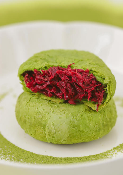 【母亲节-团购】【现做现发】食味的初相 无蔗糖玫瑰鲜花饼原味抹茶400g*1盒/2盒 商品图5