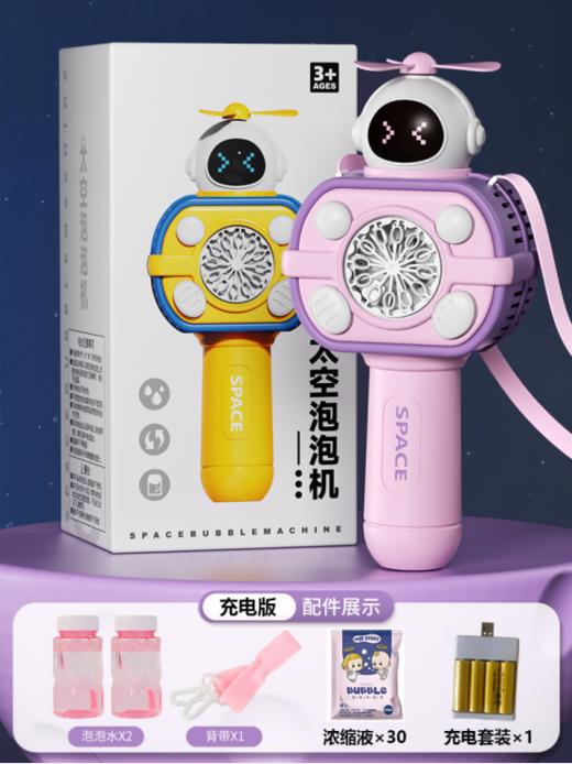 🌿【乐乐顽童儿童手持泡泡机】 🔻炫彩灯光，360度不漏液 🔻手持+挂脖设计，🌸一按既出泡泡 🔻卡通造型🤩 商品图4