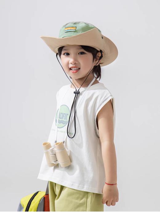 防晒出游季💥特惠活动来袭❗【西蒙日记彩标大檐渔夫帽】一站式购齐 25年新款👨👩👧👦儿童/成人亲子防晒帽🌞，轻便舒适 出行必备🏝  商品图6