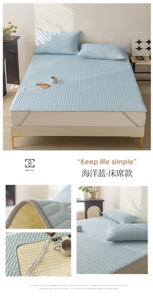 限时1折❗️罗莱旗下❗️【petit DINOSAUR凉感丝乳胶凉席三件套】💰原价899，开团低至109元！ ✅泰国进口乳胶填充！睡感满满 ✅三层透气！ 商品图4