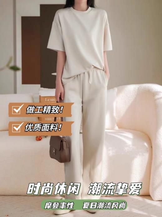 🌿【时尚潮流百搭空气层果冻套装】🍅让人眼前一亮的套装，本期Bl入的一款 ✅优质面料柔软舒适，🔻透气性好，同时不失挺阔感 ✅休闲宽松版型，显高显瘦，穿出大长腿 商品图2