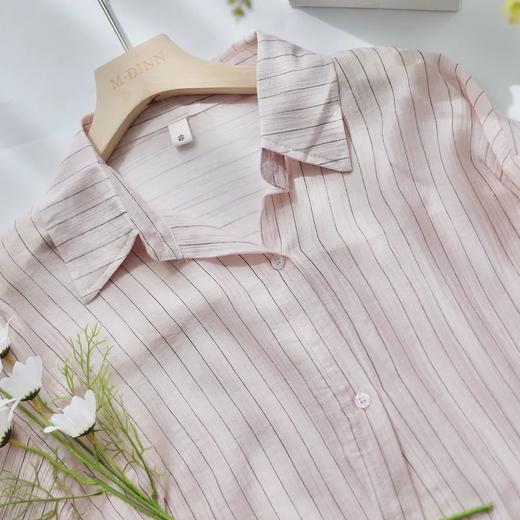 纸醉金迷银丝细闪竖条纹衬衫 | 采用「经向嵌织工艺」暗藏0.3mm进口银丝，blingbling太吸睛 商品图6