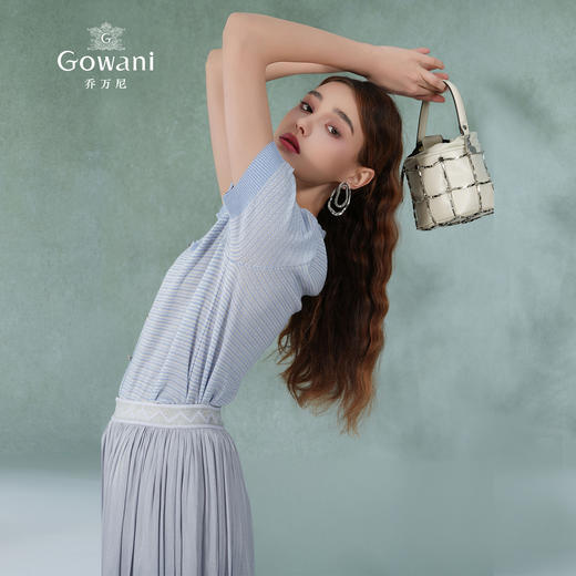 乔万尼针织衫女新款短袖天丝薄款EM2M906 商品图1