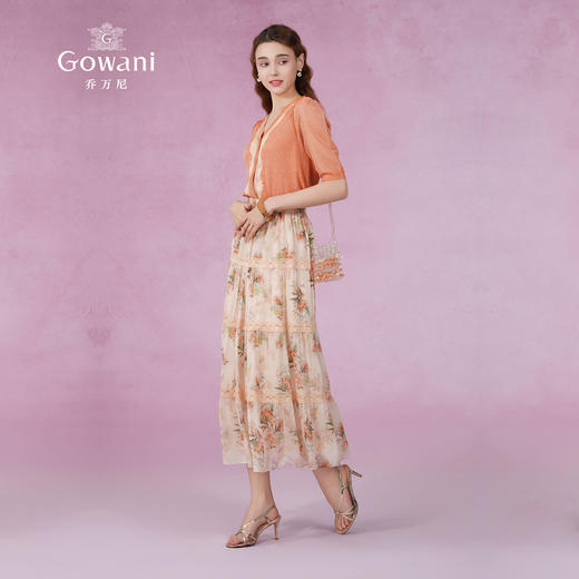 乔万尼针织衫短袖女夏季薄款拼接设计感EM2M856 商品图3