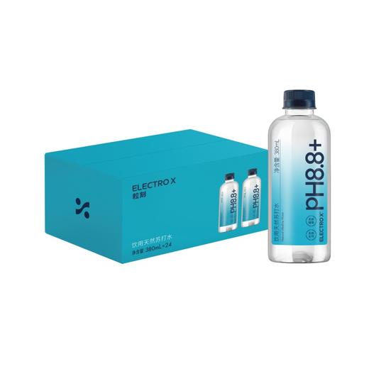 粒刻（ELECTRO X）饮用天然苏打水 380ml*24 商品图2