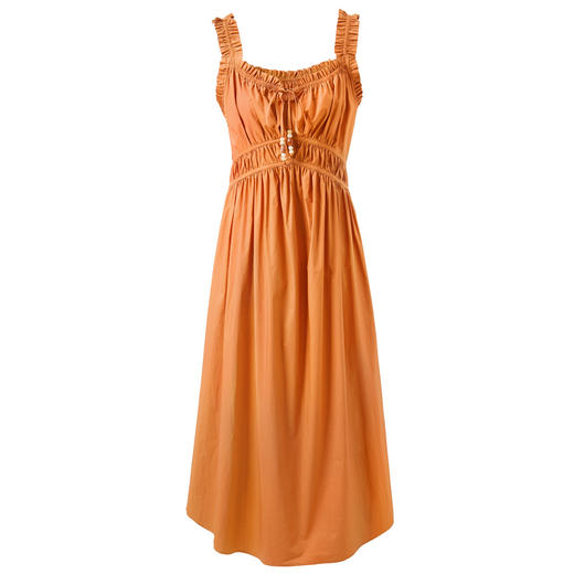 三彩2025夏季新款法式吊带裙抽褶无袖收腰连衣裙长裙度假M 商品图4