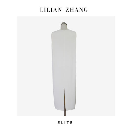 E“定制”—静奢风 ——都市摩登——风尚之选—极简无袖白色长裙 2401233 商品图2