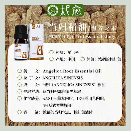 【柅愈】当归纯精油5ml  温养透亮   单方纯精油  扩香/熏香/调油 商品图3