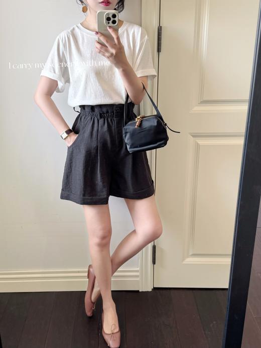 随身携带你的风景 | 发光的你 全工艺烫细钻精梳棉宽松休闲tee 米白色 商品图4