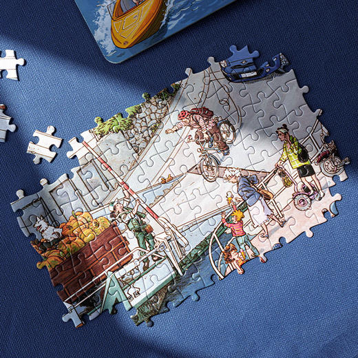 猫的天空之城 全景视觉大发现拼图-好忙好忙小镇无字书 商品图8