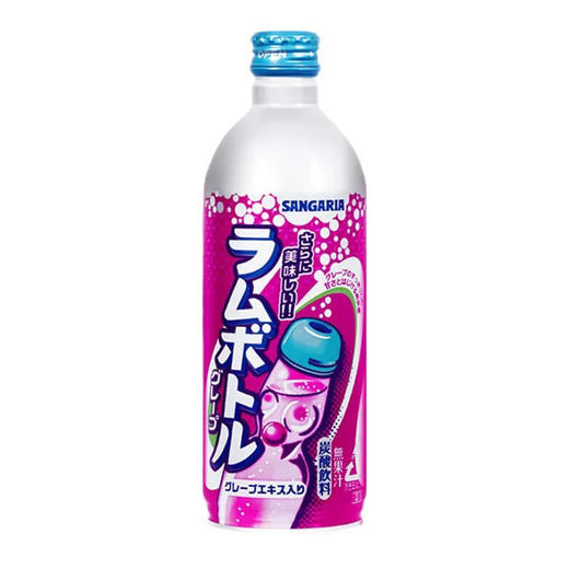 日本三佳利波子汽水（葡萄味）500ml 商品图0