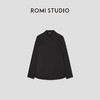 ROMI STUDIO原生肌理感极简黑翻领衬衣RWCSSJ2153 商品缩略图0