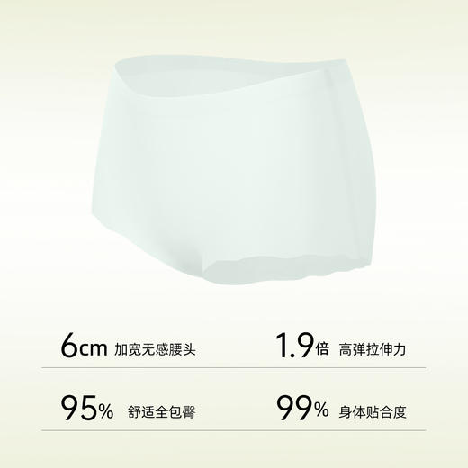 【3条装】熳洁儿 女士冰丝内裤夏季无痕凉感中腰包臀小浪花25262109 商品图4