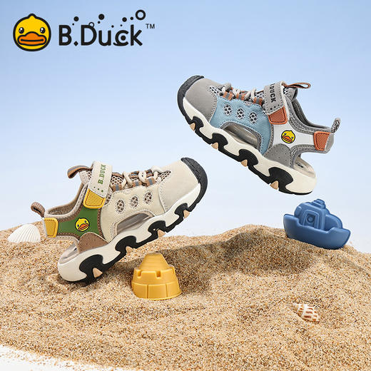 B.Duck小黄鸭童鞋夏季儿童凉鞋21-25 B2686879 商品图0