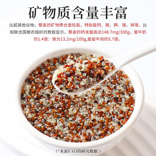 袋鼠小布秘鲁进口1：1：1科学配比三色藜麦代餐轻食杂粮罐装  750g/罐 商品图4