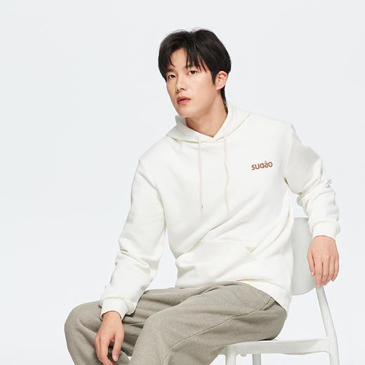 素道天然有机彩棉圆领情侣卫衣 时尚男女同款运动衫 针织长袖装 商品图3