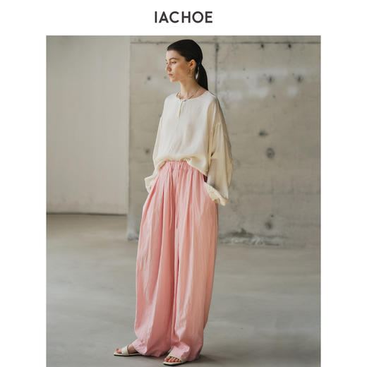 棉仓3631518005-IACHOE【山本裤】三色时髦轻盈休闲裤 商品图2