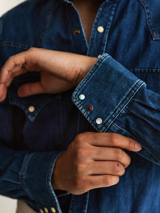 Fortela Western Shirt 水洗丹宁衬衫 商品图1