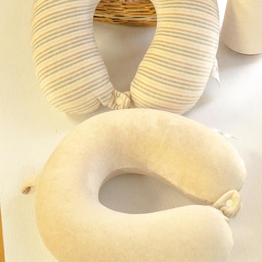 素道有机彩棉记忆棉U型枕 护颈椎枕 商品图4