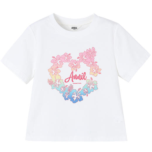 【实体店同款】女童短袖针织衫夏季新款安奈儿童装AG521671 商品图5