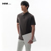 HIM漢崇  舒适透气珠地棉反领T恤男士商务通勤短袖polo衫 2026夏季 商品缩略图0
