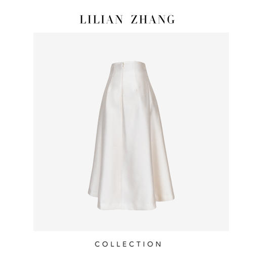 LILIAN ZHANG-定制—罗马假日—Lady挚爱气质高腰A摆半裙   2203041 商品图2