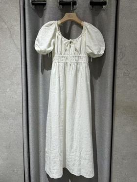 Faithfull The Brand - Brigitte Midi Dress - White - 女装 - 连身裙 - 白色