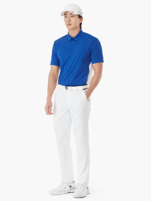 日系原单高端高尔夫品牌 男士新品 撞色拼接网眼透气短袖翻领T恤 商品图1