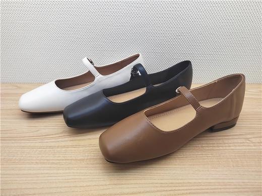 豪行时尚休闲真皮浅口平底女单鞋23370112 商品图2