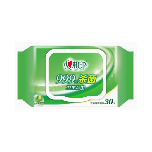 心相印卫生湿巾 不含酒精便携消毒湿纸巾 30片/包 商品图6
