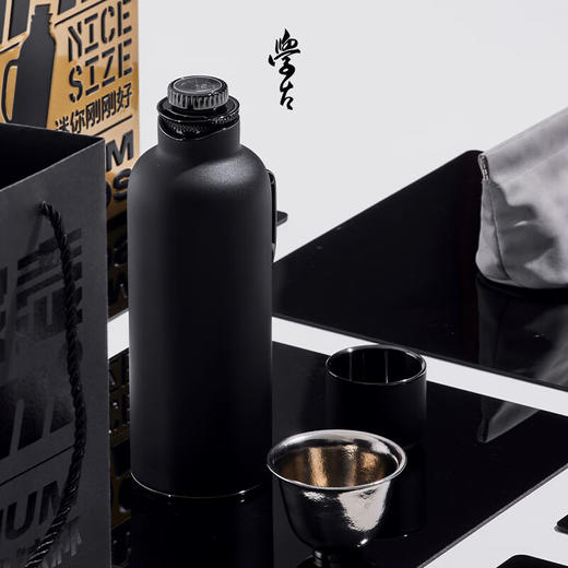 学古一原传家壶迷你 · 黑套装 钛杯束口袋茶滤便携 595ml 商品图5
